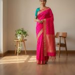 Woven Hot Pink Kanjivaram - Pink/Woven